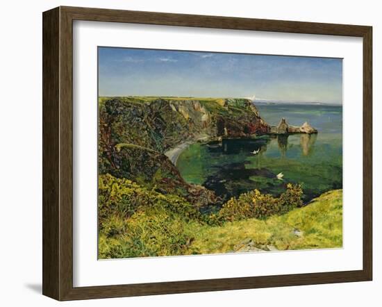 Anstey's Cove, Devon, 1854-John William Inchbold-Framed Giclee Print