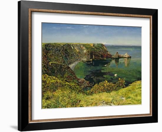 Anstey's Cove, Devon, 1854-John William Inchbold-Framed Giclee Print