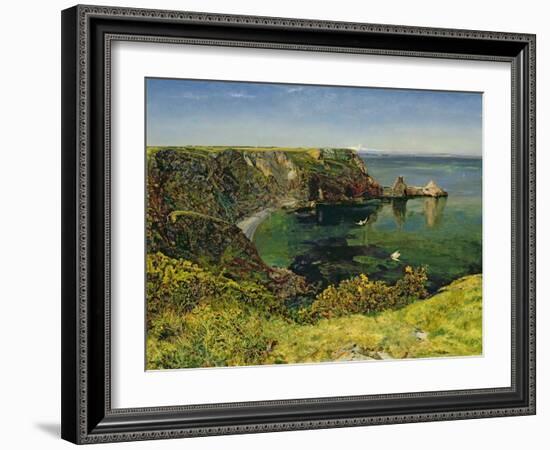 Anstey's Cove, Devon, 1854-John William Inchbold-Framed Giclee Print