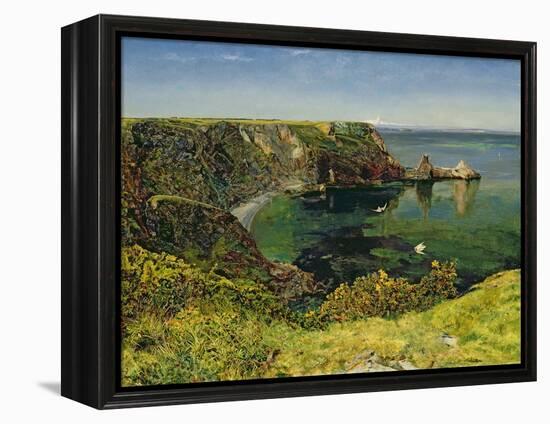 Anstey's Cove, Devon, 1854-John William Inchbold-Framed Premier Image Canvas