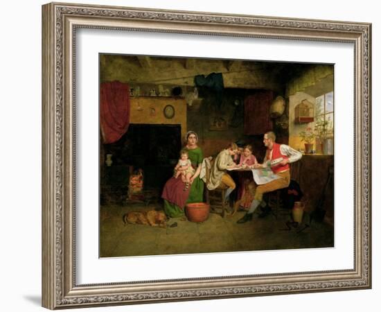 Answering the Emigrant's Letter, 1850-James Collinson-Framed Giclee Print