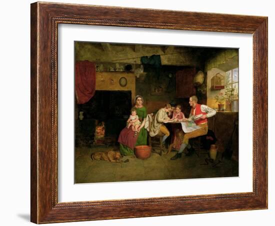 Answering the Emigrant's Letter, 1850-James Collinson-Framed Giclee Print