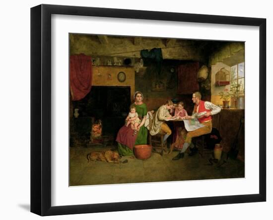 Answering the Emigrant's Letter, 1850-James Collinson-Framed Giclee Print