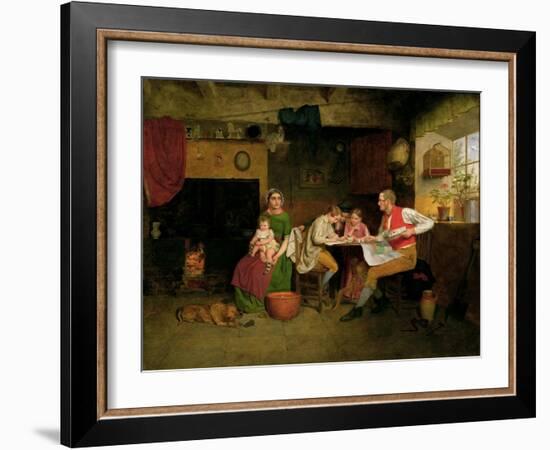 Answering the Emigrant's Letter, 1850-James Collinson-Framed Giclee Print
