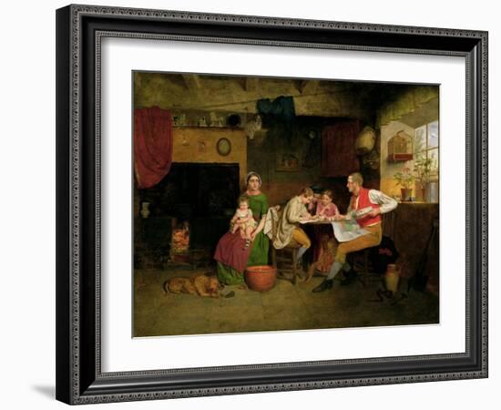 Answering the Emigrant's Letter, 1850-James Collinson-Framed Giclee Print