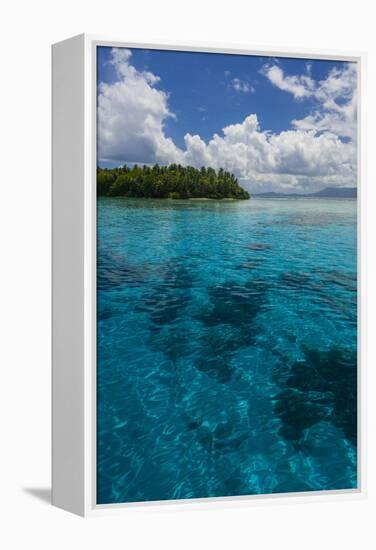 Ant Atoll, Pohnpei, Micronesia-Michael Runkel-Framed Premier Image Canvas