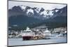 Antarctic Cruise Ships Docked in Ushuaia, Tierra Del Fuego, Patagonia, Argentina, South America-Matthew Williams-Ellis-Mounted Photographic Print