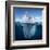 Antarctic Iceberg in the Ocean. Beautiful Polar Sea Background.-Sergey Nivens-Framed Art Print