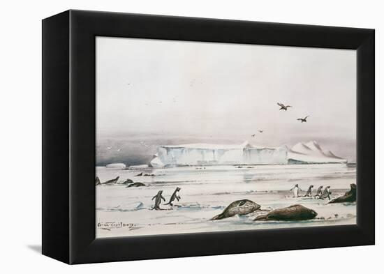 Antarctic Landscape-Edward Adrian Wilson-Framed Premier Image Canvas