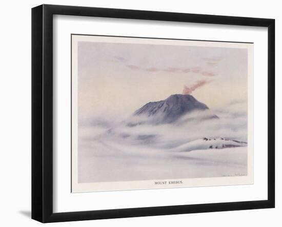 Antarctic: Mount Erebus-Edward A. Wilson-Framed Art Print