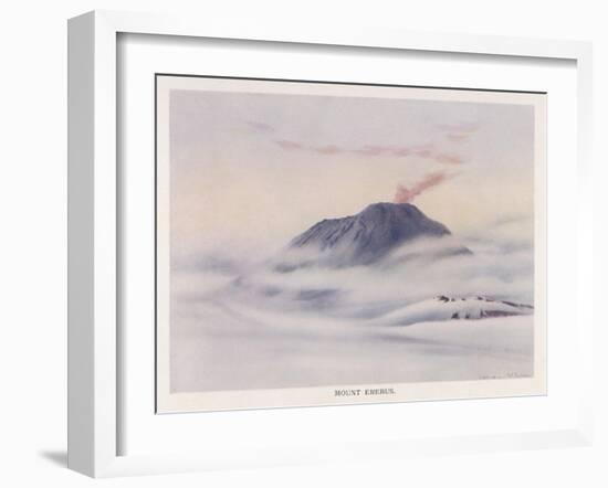 Antarctic: Mount Erebus-Edward A. Wilson-Framed Art Print