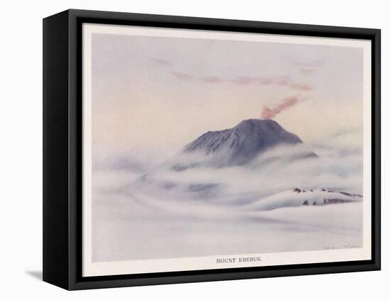 Antarctic: Mount Erebus-Edward A. Wilson-Framed Stretched Canvas