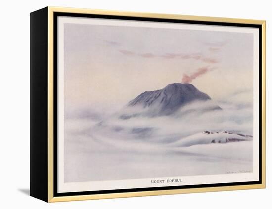 Antarctic: Mount Erebus-Edward A. Wilson-Framed Stretched Canvas