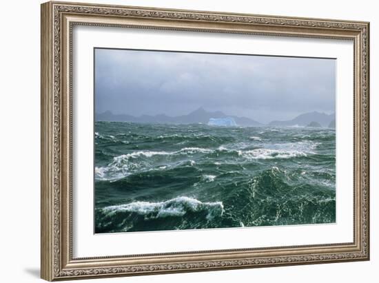 Antarctic Ocean Waves-Peter Scoones-Framed Photographic Print