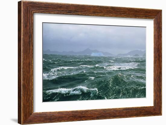 Antarctic Ocean Waves-Peter Scoones-Framed Photographic Print