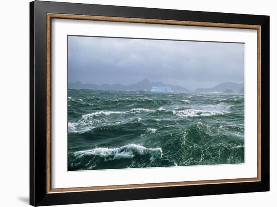 Antarctic Ocean Waves-Peter Scoones-Framed Photographic Print