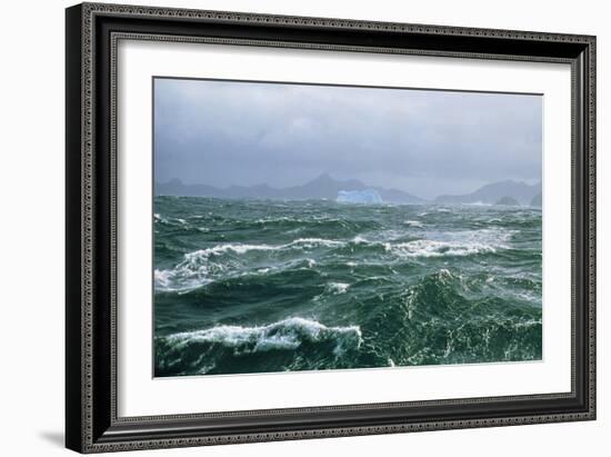 Antarctic Ocean Waves-Peter Scoones-Framed Photographic Print