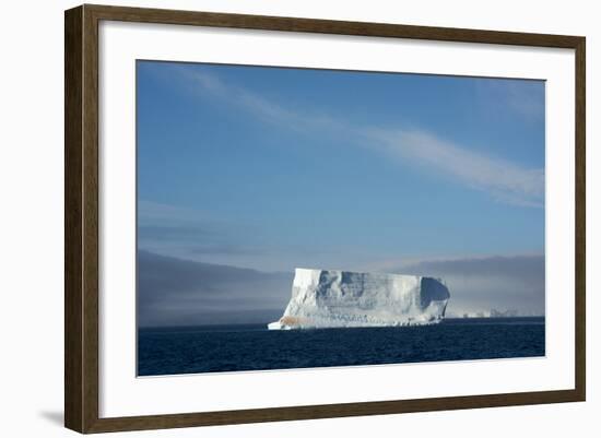 Antarctica. Antarctic Sound. Tabular Iceberg-Inger Hogstrom-Framed Photographic Print