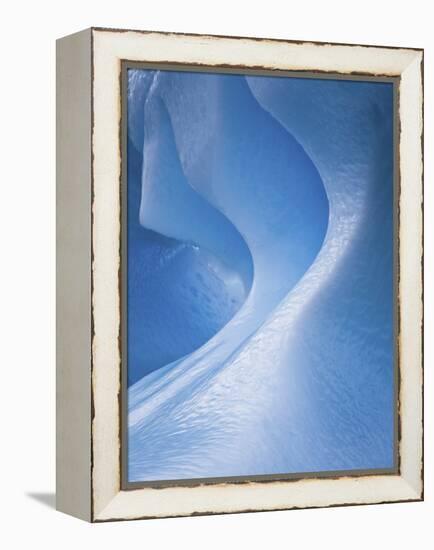 Antarctica, Blue ice, fine art, close-up-George Theodore-Framed Premier Image Canvas