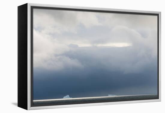 Antarctica. Bransfield Strait. Iceberg under Stormy Skies-Inger Hogstrom-Framed Premier Image Canvas