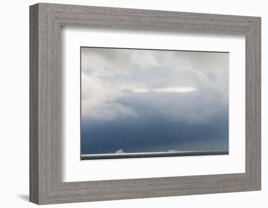 Antarctica. Bransfield Strait. Iceberg under Stormy Skies-Inger Hogstrom-Framed Photographic Print