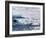 Antarctica. Emperor and Adelie Penguins on the Edge of an Ice Shelf-Janet Muir-Framed Photographic Print