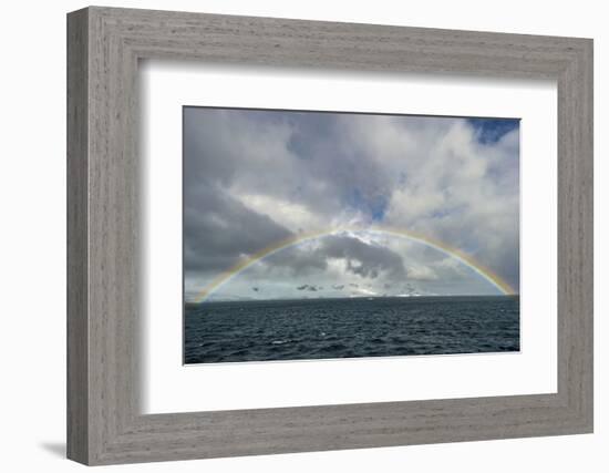 Antarctica, full rainbow, Gerlach Strait-George Theodore-Framed Photographic Print