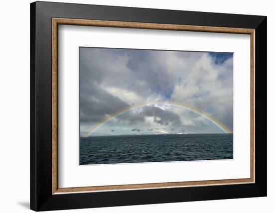 Antarctica, full rainbow, Gerlach Strait-George Theodore-Framed Photographic Print