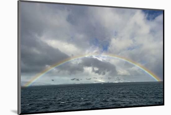 Antarctica, full rainbow, Gerlach Strait-George Theodore-Mounted Photographic Print