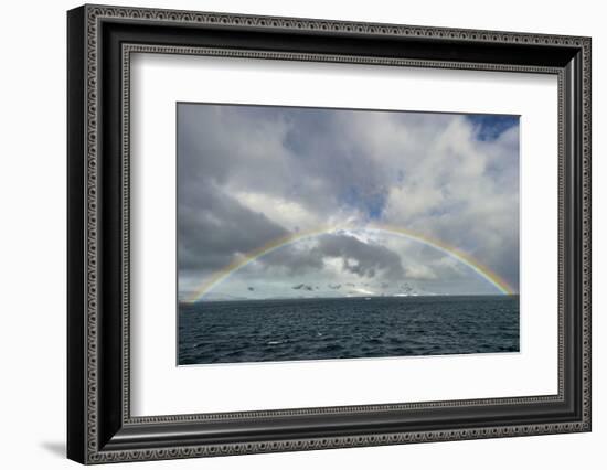 Antarctica, full rainbow, Gerlach Strait-George Theodore-Framed Photographic Print