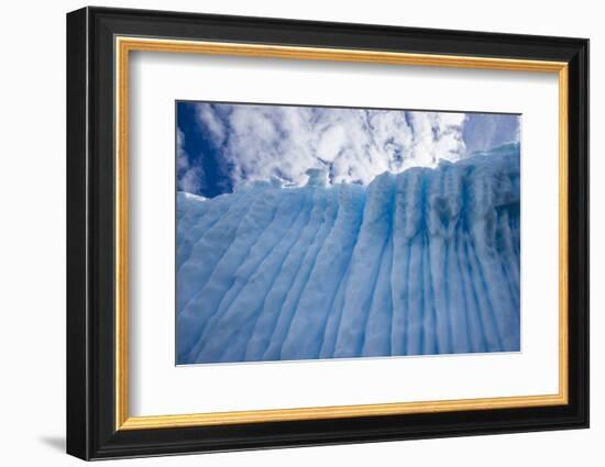 Antarctica, Gerlach Strait, blue ice formation-George Theodore-Framed Photographic Print