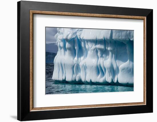 Antarctica, Gerlach Strait, blue ice formation-George Theodore-Framed Photographic Print