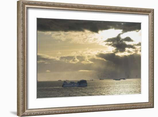 Antarctica. Gerlache Strait. Orne Harbor. Sunset-Inger Hogstrom-Framed Photographic Print