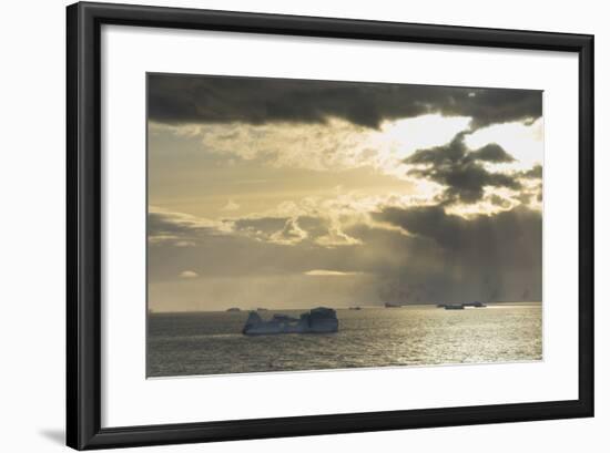 Antarctica. Gerlache Strait. Orne Harbor. Sunset-Inger Hogstrom-Framed Photographic Print