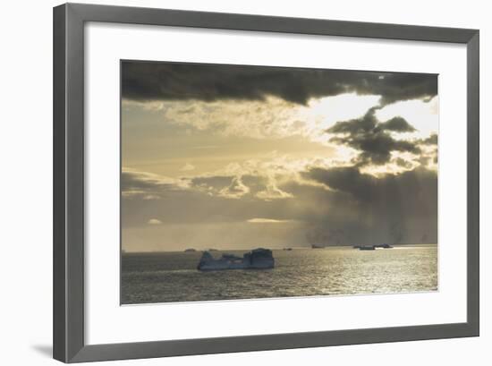 Antarctica. Gerlache Strait. Orne Harbor. Sunset-Inger Hogstrom-Framed Photographic Print
