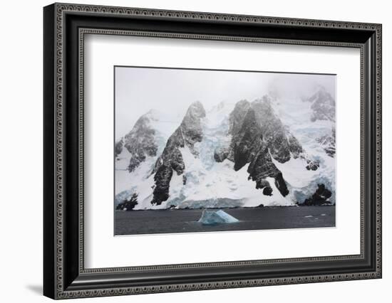 Antarctica. Lemaire Channel. Glacier Covered Mountains-Inger Hogstrom-Framed Photographic Print