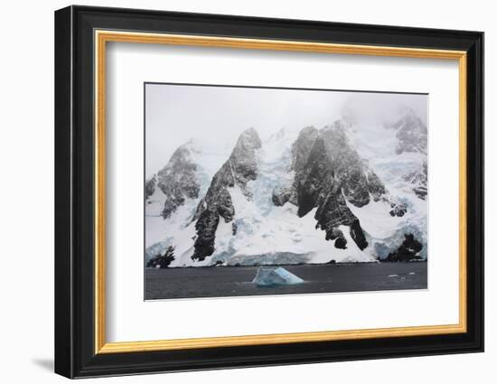 Antarctica. Lemaire Channel. Glacier Covered Mountains-Inger Hogstrom-Framed Photographic Print