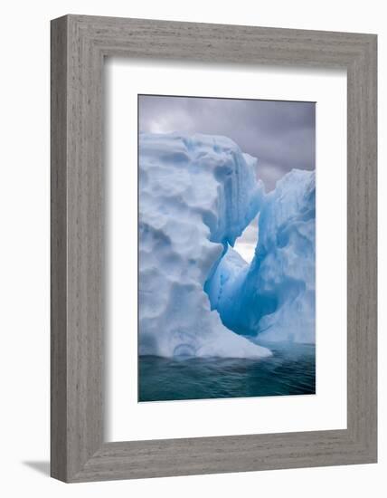 Antarctica, Lemaire Channel, iceberg in the Lemaire Channel-Hollice Looney-Framed Photographic Print