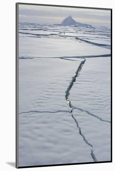 Antarctica. Near Adelaide Island. the Gullet. Cracks Open in the Ice-Inger Hogstrom-Mounted Photographic Print