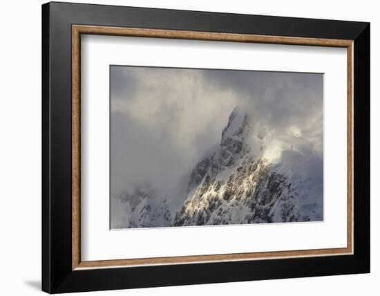 Antarctica. Paradise Harbor. Snowy Mountains and Clouds at Sunrise-Inger Hogstrom-Framed Photographic Print