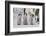 Antarctica, Snow Hill. A group of emperor penguin chicks stand together waiting for their parents-Ellen Goff-Framed Photographic Print