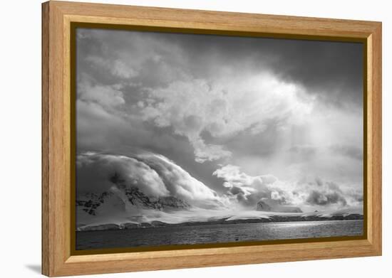 Antarctica, South Atlantic. Stormy Snow Clouds over Peninsula-Bill Young-Framed Premier Image Canvas