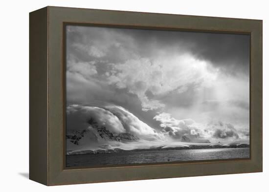 Antarctica, South Atlantic. Stormy Snow Clouds over Peninsula-Bill Young-Framed Premier Image Canvas