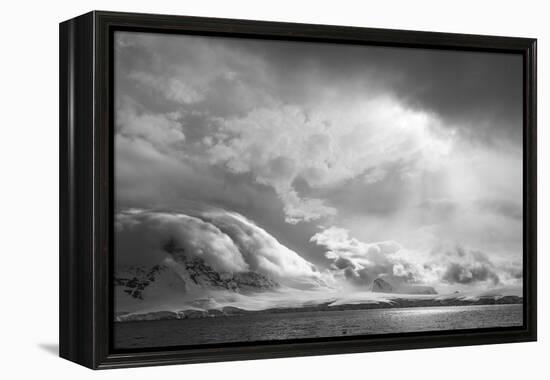 Antarctica, South Atlantic. Stormy Snow Clouds over Peninsula-Bill Young-Framed Premier Image Canvas