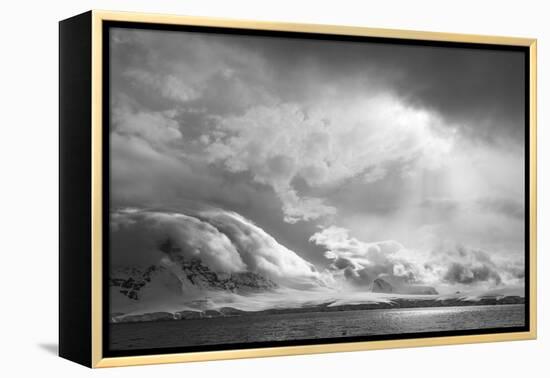 Antarctica, South Atlantic. Stormy Snow Clouds over Peninsula-Bill Young-Framed Premier Image Canvas