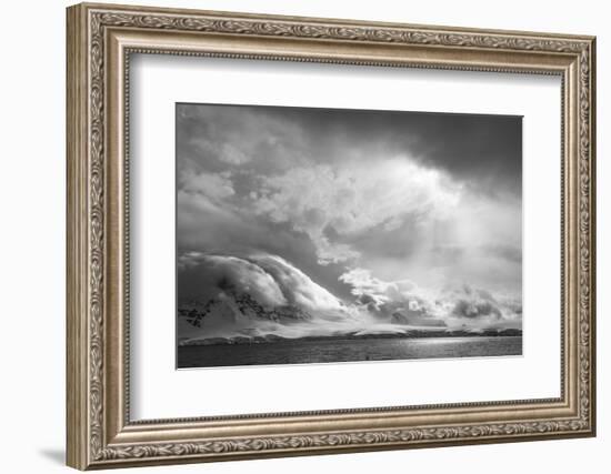 Antarctica, South Atlantic. Stormy Snow Clouds over Peninsula-Bill Young-Framed Photographic Print