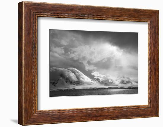 Antarctica, South Atlantic. Stormy Snow Clouds over Peninsula-Bill Young-Framed Photographic Print