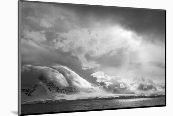 Antarctica, South Atlantic. Stormy Snow Clouds over Peninsula-Bill Young-Mounted Photographic Print