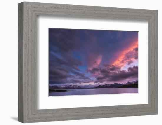 Antarctica, sunset, bay-George Theodore-Framed Photographic Print
