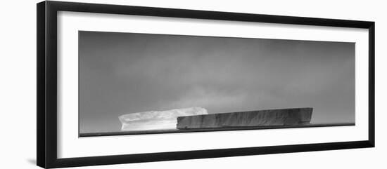 Antarctica, Weddell Sea. Tabular Icebergs in Sunlight and Shadow-Bill Young-Framed Photographic Print